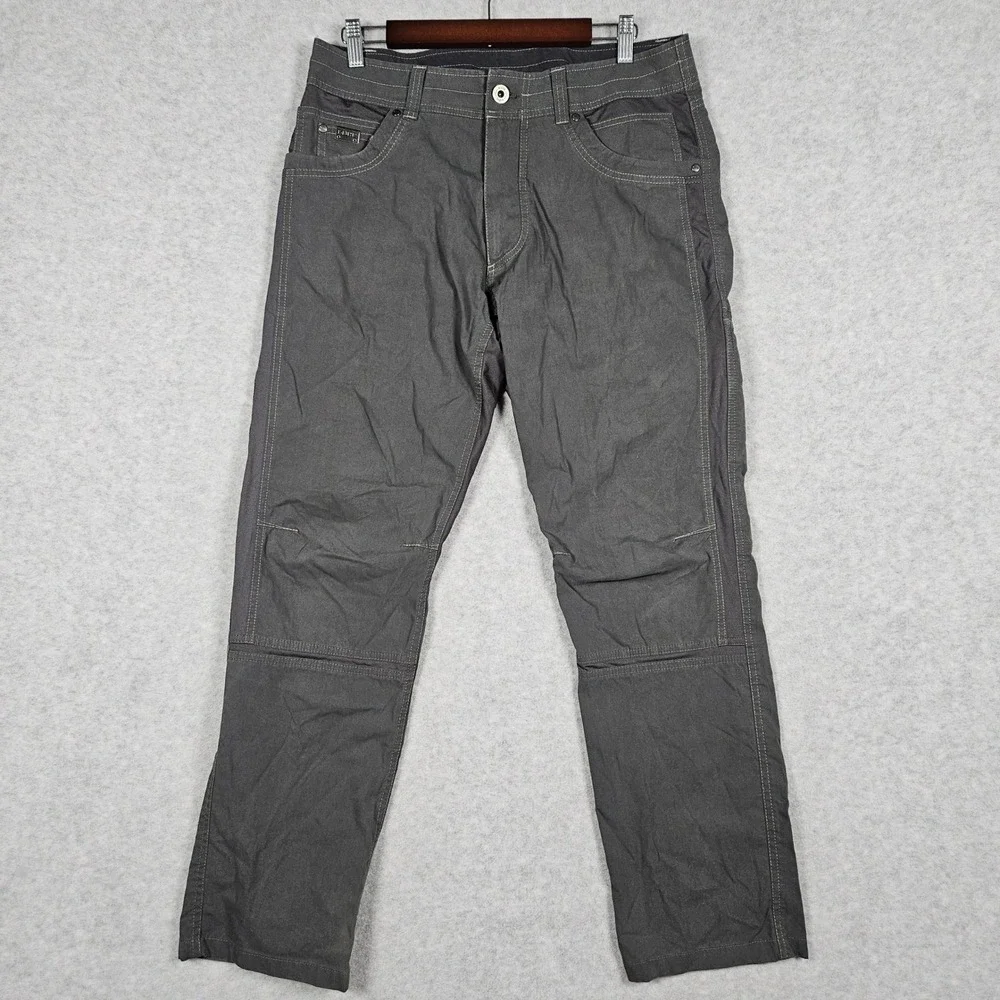 KUHL (Men's 33x30) Gray Pants Radikl Hiking Outdoor Nylon Stretch Utility 5109
